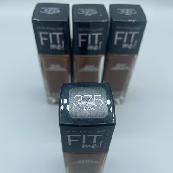 Lot of Four (4) Maybelline New York Fit Me Foundation (1 Fl.Oz.) 375 Java - Picture 3 of 3